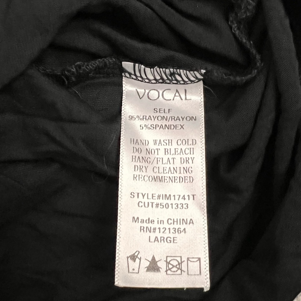 Vocal Studded Black and Silver Tank Top - Picture 3 of 3
